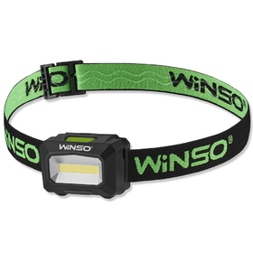 Фонарь налобный WINSO 750100 100Lm, 3W COB, 3xAAA, White/Red 