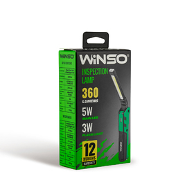 Фонарь портативный WINSO 752400 400Lm, 5W COB + 3W, 2000mAh, White 