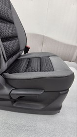 Накидки на сидения POKROVA 700 с экокожей  SСірий + Сота перед