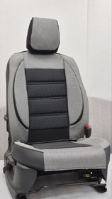 Накидки на сидения POKROVA 700 с экокожей  SСірий + Сота перед