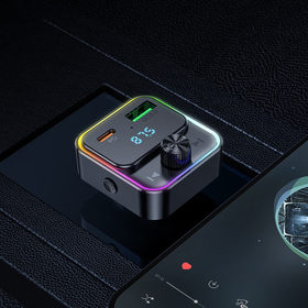 FM-модулятор Hoco E81 Fantasy PD30W+QC3.0 car BT FM transmitter Black