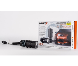 Светодиодная автолампа DriveX LE-10 H4 H/L 6000K 85W/65W 9-36V к-т.