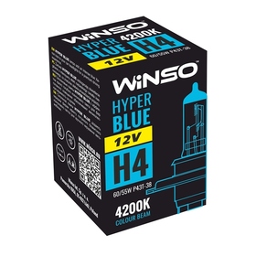 Галогеновая автолампа Winso P43t-38 H4 12V 4200K 60/55W HYPER BLUE  712440