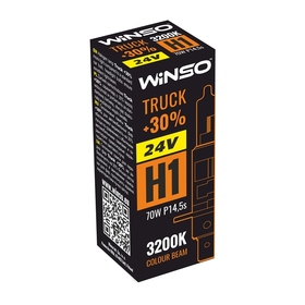 Галогеновая автолампа Winso P14.5s H1 24V 70W TRUCK +30% 724100