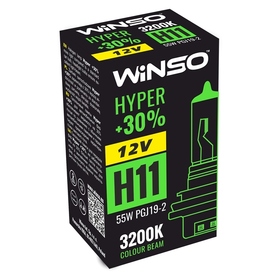 Галогеновая автолампа Winso HYPER H11 12V +30% 55W PGJ19-2 712810