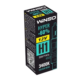Галогеновая автолампа Winso HYPER H1 12V +60% 55W P14.5s 712120