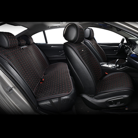 Комплект премиум накидок для сидений BELTEX Monte Carlo, black-red