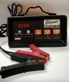 Зарядное устройство Elegant Maxi EL 101 415 (Трансфор.) 12B/2А 12В/15A 100А старт пуско-зарядное