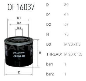 Фильтр масляный Filtron OP 617