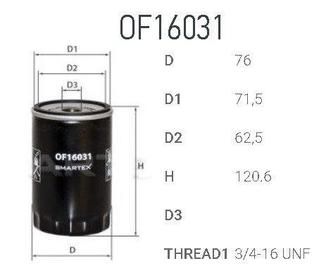 Фильтр масляный Filtron OP 526/1