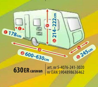 Тент автодом Kegel Mobile Garage Caravan 630ER (600-630 см)