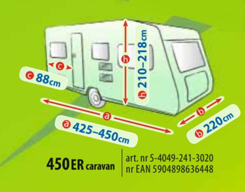 Тент автодом Kegel Mobile Garage Caravan 450ER (425-450 см)