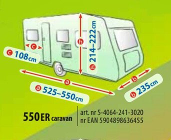 Тент автодом Kegel Mobile Garage Caravan 550ER (525-550 см)