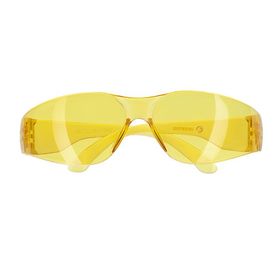Очки защитные желтые, материал линз поликарбонат, материал скобок поликарбонат, защита от удара INT
