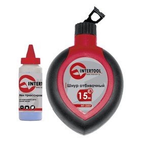 Шнур разметочный 30 м с корректором INTERTOOL MT-2506