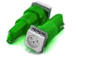 Светодиод W1,2W T5 12V W2x2,6d   1SMD mini (зеленый) 5050
