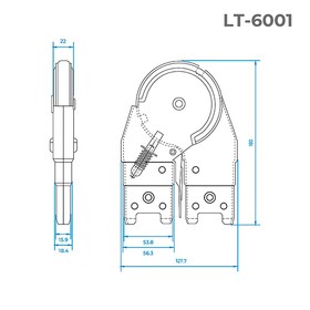 Шарниры для стремянок и стремянок INTERTOOL LT-6001