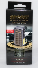 Ароматизатор на обдув Areon Car Sport Lux 8ml  Gold золото AC01 (коробка)