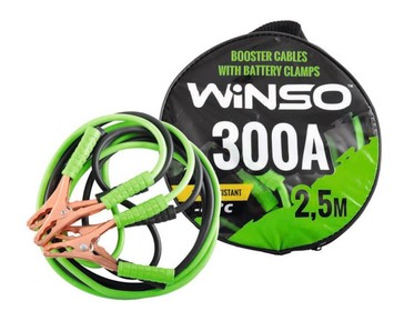 Провода для прикуривания (пусковые) 300 А 2,5м Winso (сумка) 138310