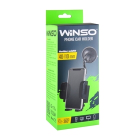 Автомобильный держатель для телефона  Winso 201110  Ш-40-110мм  поворотный механизм 360°