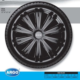 Колпаки на колеса Argo R14 Giga Black