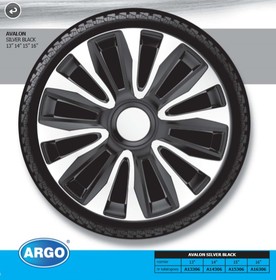 Колпаки на колеса Argo R14 Avalon Silver-Black