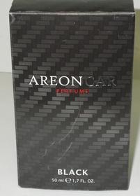 Ароматизатор сухая карточка + Спрей Areon Car Perfume 50ml Black MCP01 (стекло)
